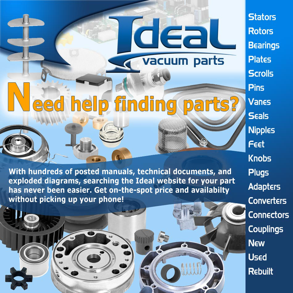 Ideal Vacuum Parts List C