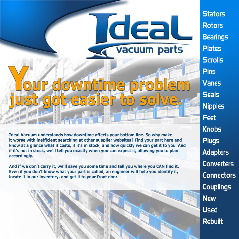 Ideal Vacuum Parts list A
